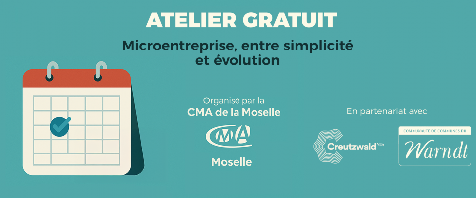 Atelier gratuit pour les artisans, commerçants et entrepreneurs