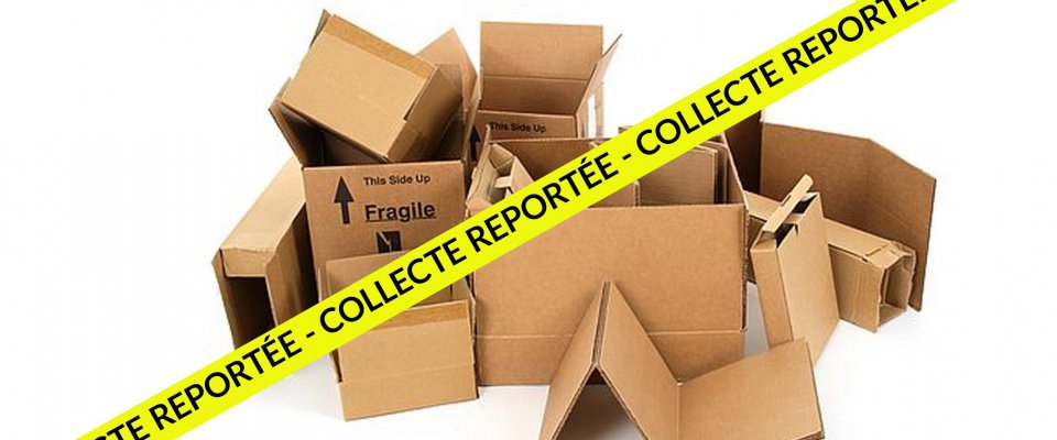 Report de collecte des cartons