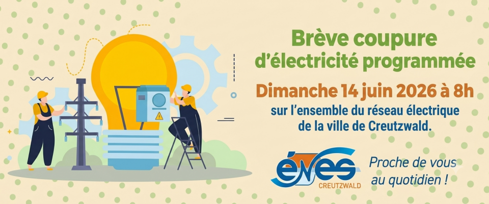 ENES vous informe : AVIS de coupure d'électricité programmée 14 juin 2026