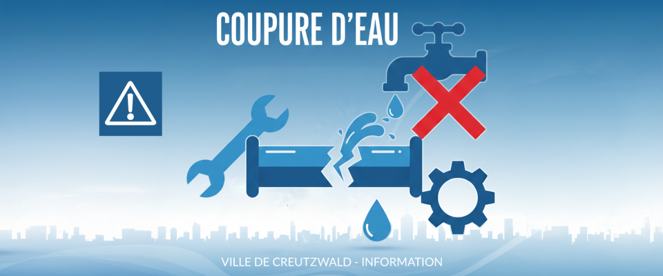 AVIS DE COUPURE D'EAU : jeudi 09 juillet