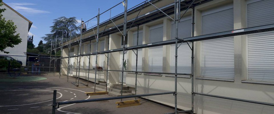 Info Travaux : Les écoles se refont une beauté pendant les vacances.
