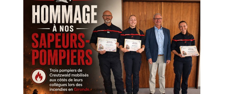 Hommage à nos sapeurs-pompiers