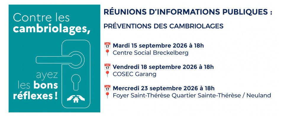 Réunions publiques : comment mieux se protéger contre les cambriolages ?