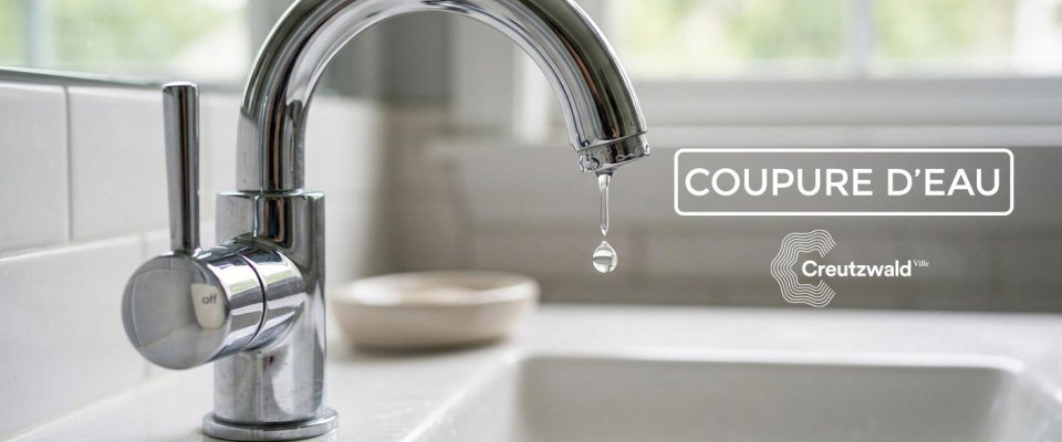 AVIS DE COUPURE D'EAU PROGRAMMÉE : jeudi 24 septembre