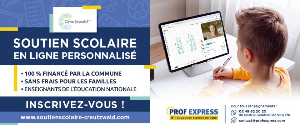 Un soutien scolaire en ligne gratuit pour les élèves de Creutzwald