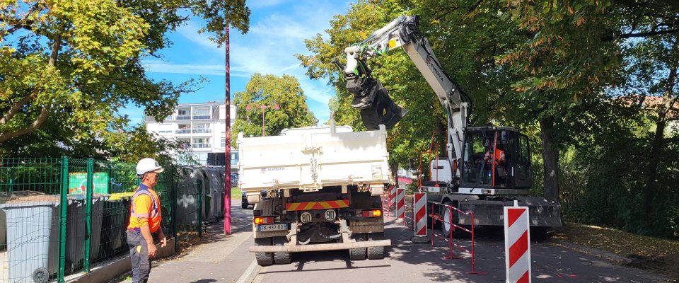 Création d’une piste cyclable : le chantier avance !