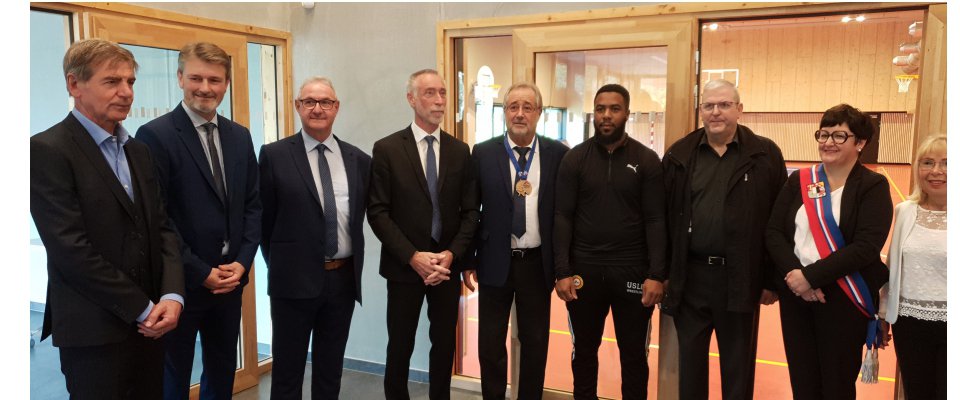 Inauguration des nouvelles installations sportives de la commune