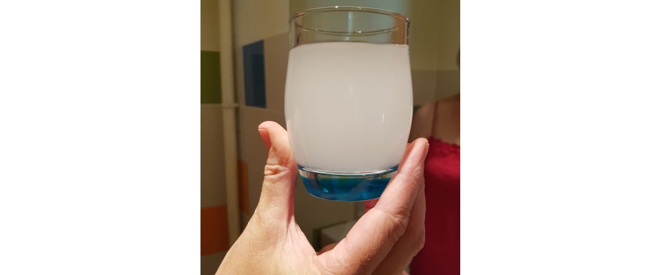 Eau laiteuse au robinet