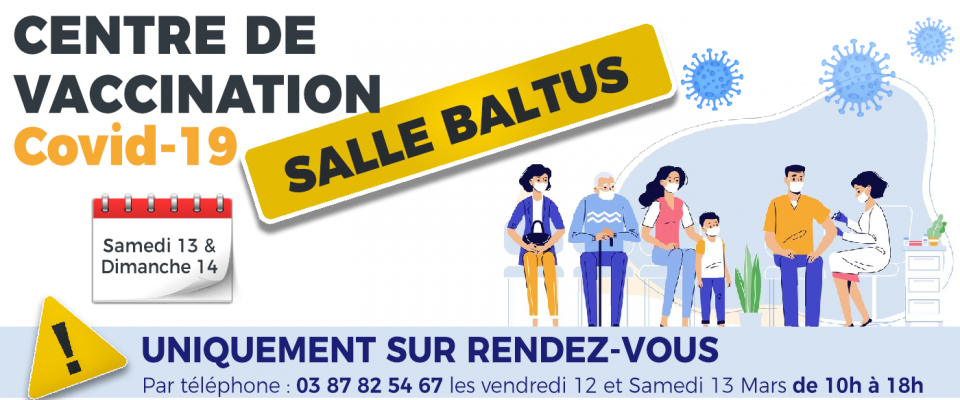 Centre de vaccination Covid-19 à la salle Baltus