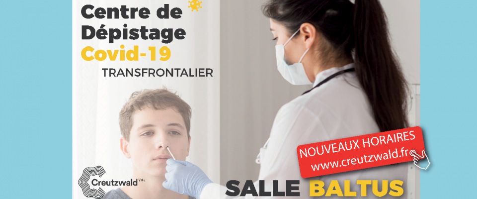 Dépistage à la salle Baltus : Nouveaux Horaires