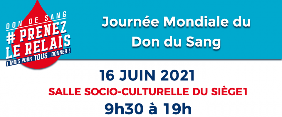 Journée mondiale du don du sang