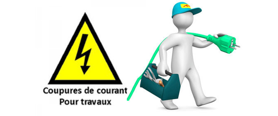 Coupure d'électricité ce lundi