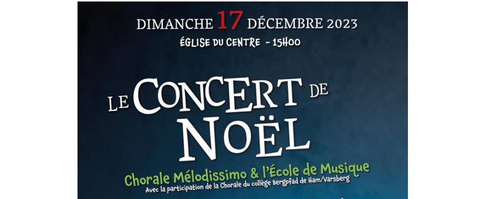 CONCERT DE NOËL AVEC MELODISSIMO