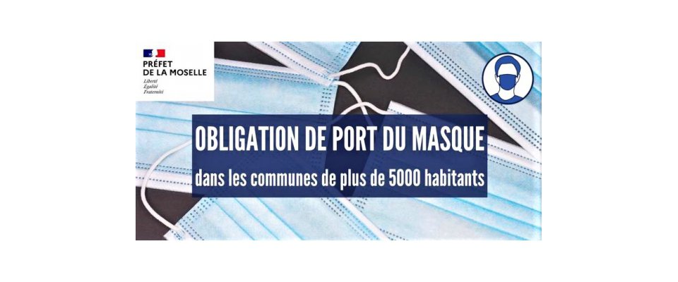 Masque obligatoire en extérieur