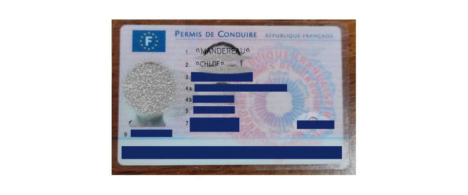 Objet trouvé : Permis de conduire