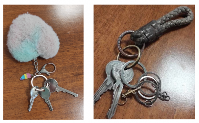 Objet trouvé : trousseaux de clés