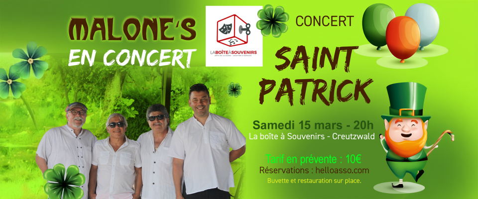 La Boîte à Souvenirs : Soirée St Patrick