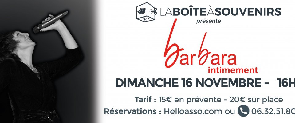 Concert : "Barbara intimement"