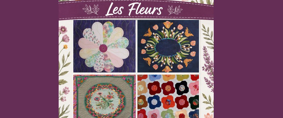 Exposition de patchwork : Les Fleurs