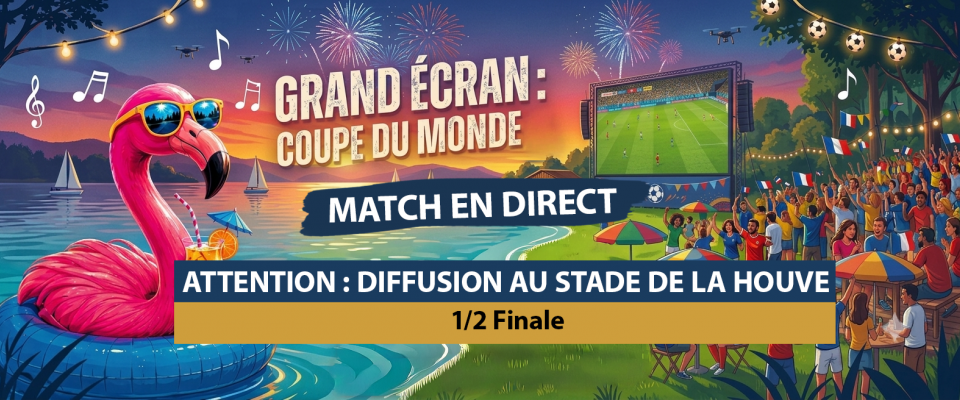 Écran géant : 1/2 Finale coupe du monde