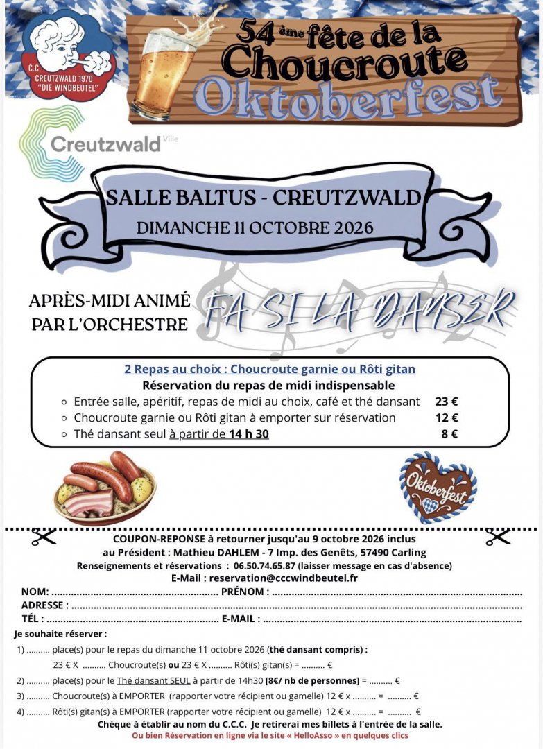 54e Fête de la Choucroute – Oktoberfest