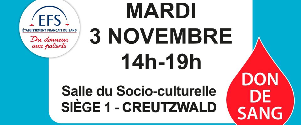 Don du sang Novembre 2020