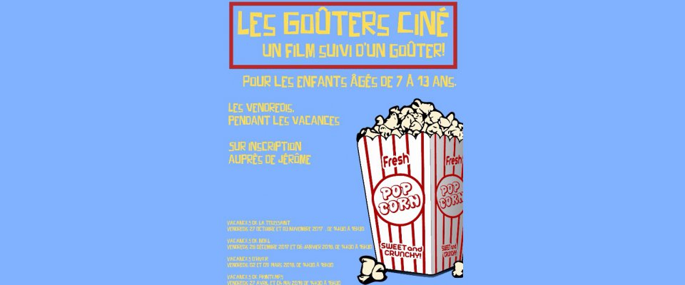 Atelier Goûters-Ciné